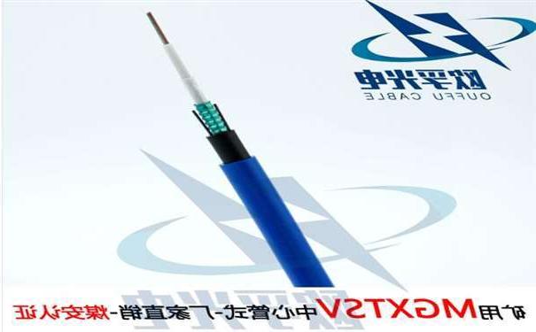 岳阳市欧孚MGXTSV-8B1 矿用单模阻燃光缆G652D纤芯煤安证书